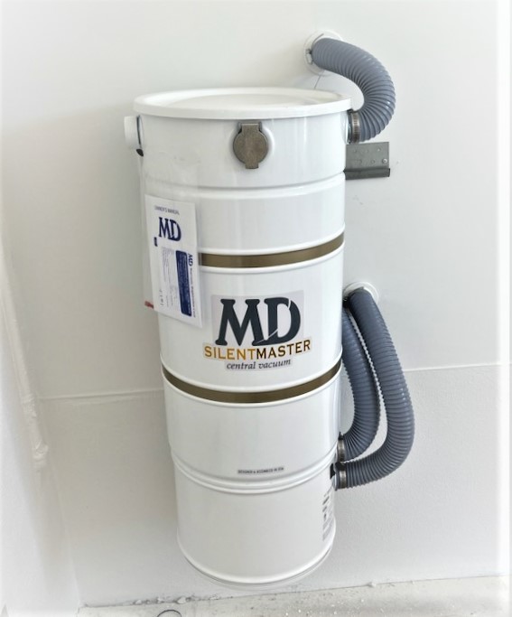 Professionally installed central vacuum unit