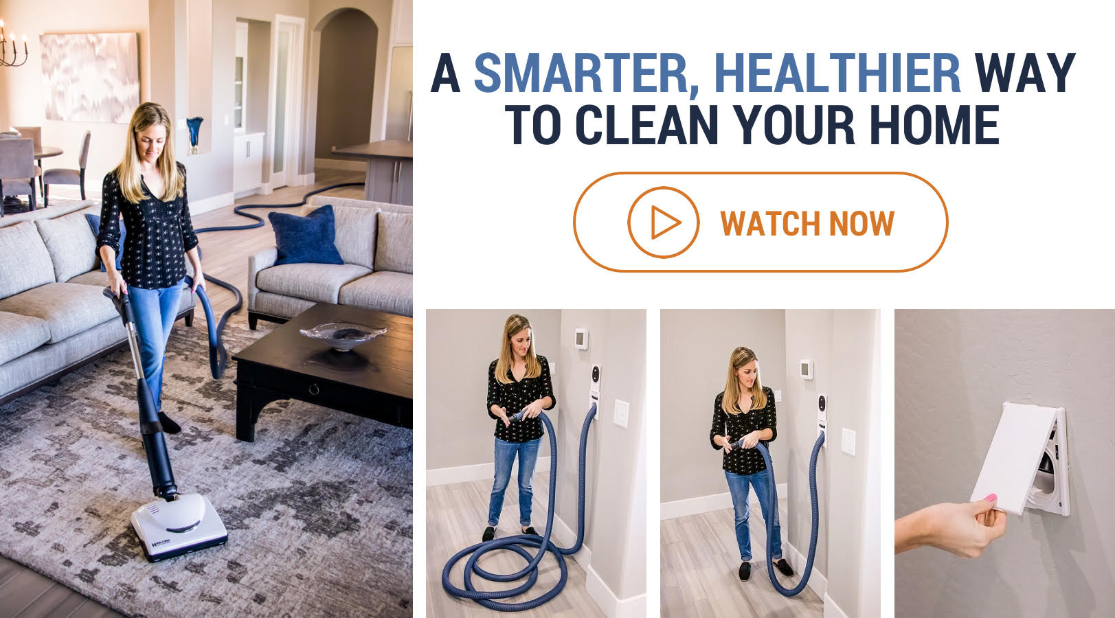 Hide-A-Hose retractable central vacuum hose system